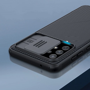 Луксозен твърд гръб със силиконова рамка Nillkin Cam Shield Pro за Samsung Galaxy A53 5G A536B черен 
